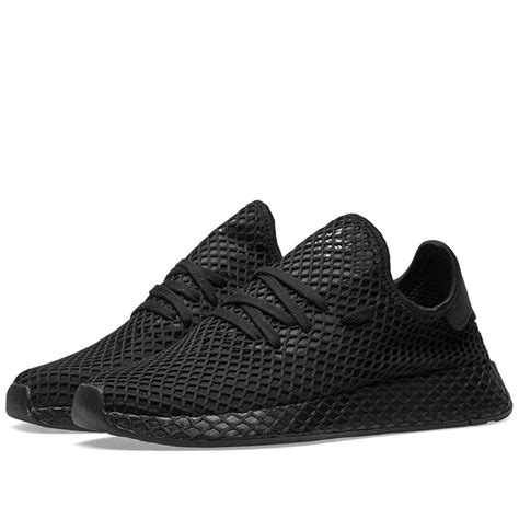 adidas schuhe neu deerupt schwarz blau|adidas deerupt s core black.